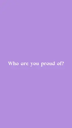 Proud of?