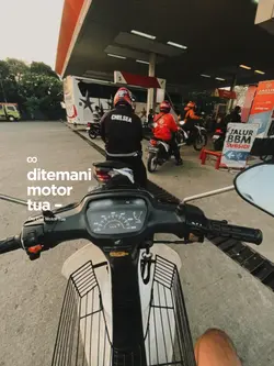 ditemani motor tua