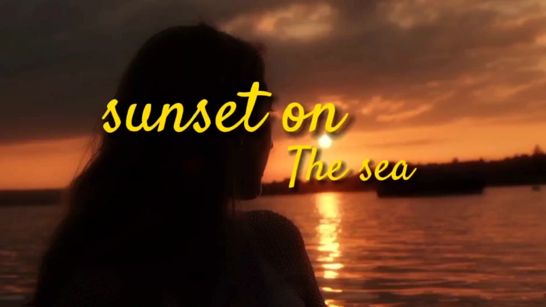 coucher de soleil sur la mer