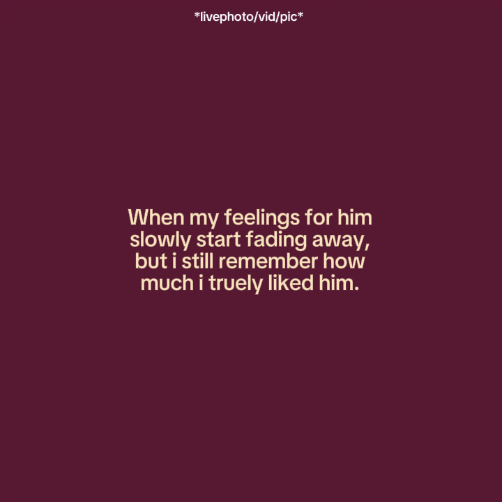 When my feelings for
