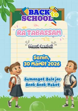 Masuk sekolah kembal