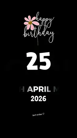 hbd 25 april 2026