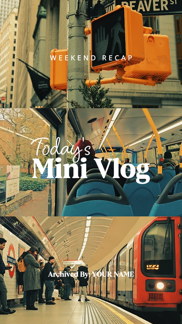 Mini vlog de 1 minute