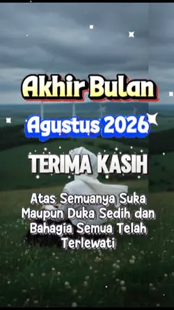 akhir bulan Agustus