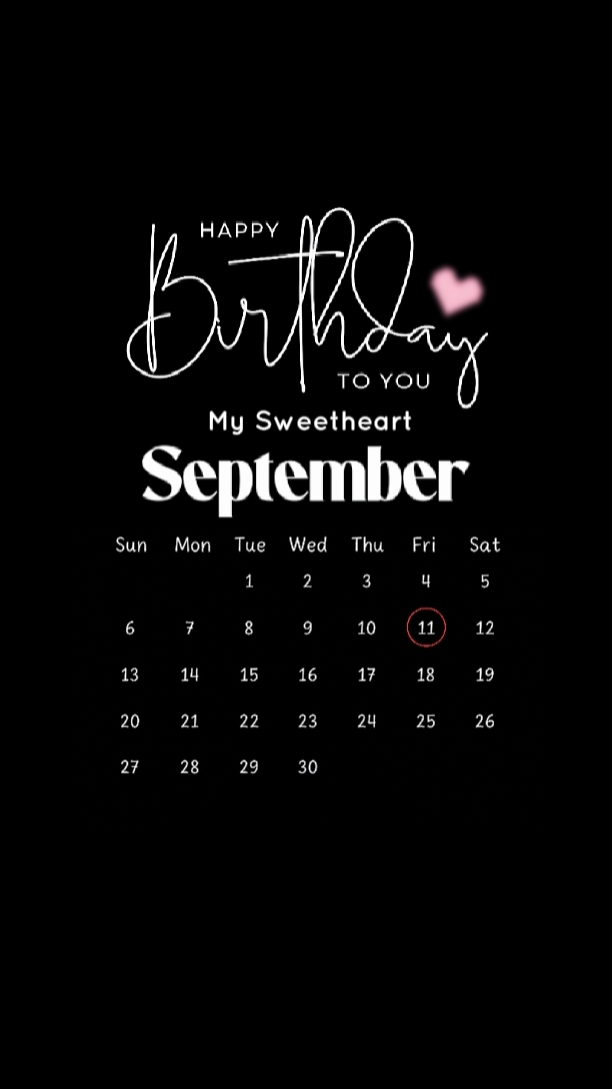HBD DAUGHTER 11 SEPT