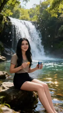 enjoy the waterfall
