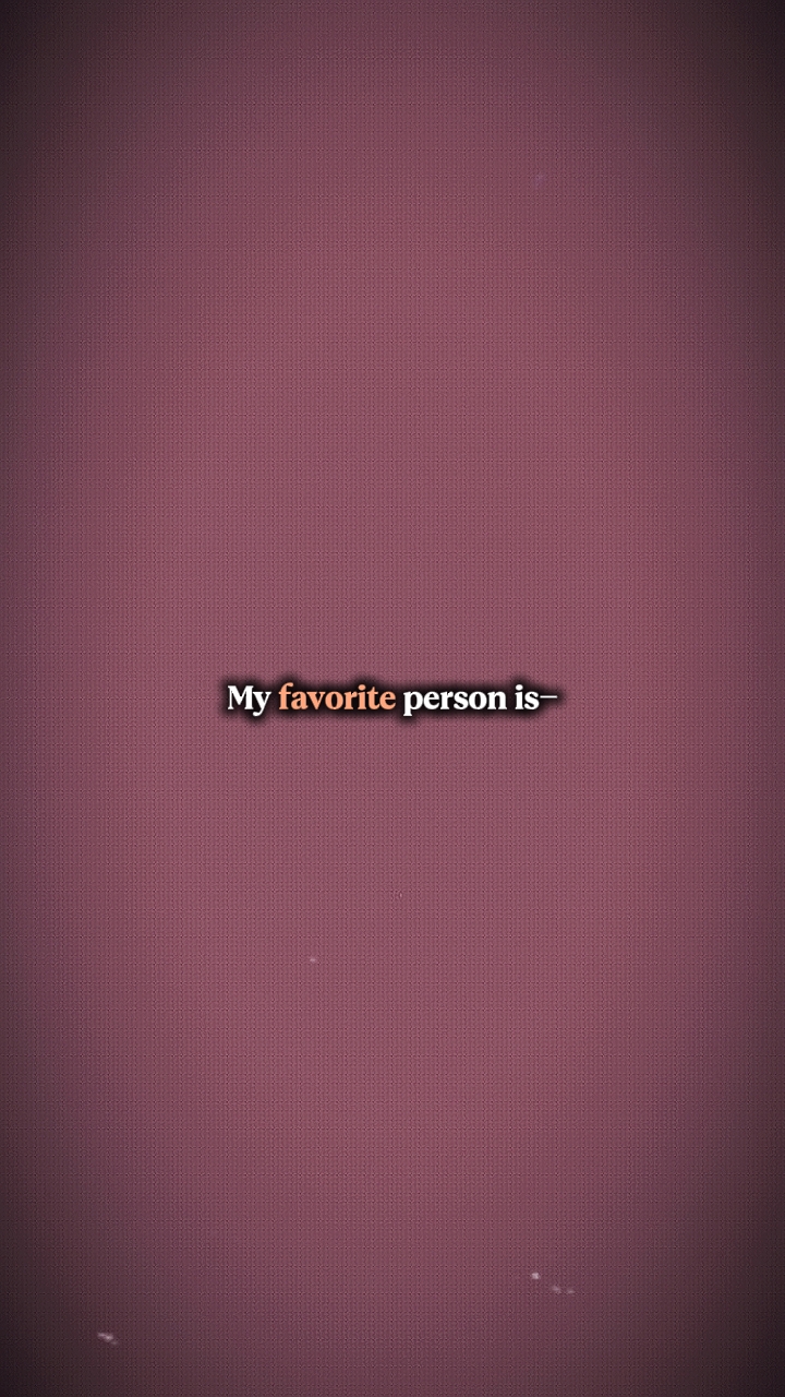 Mi persona favorita 