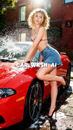 Car wash photoshoot