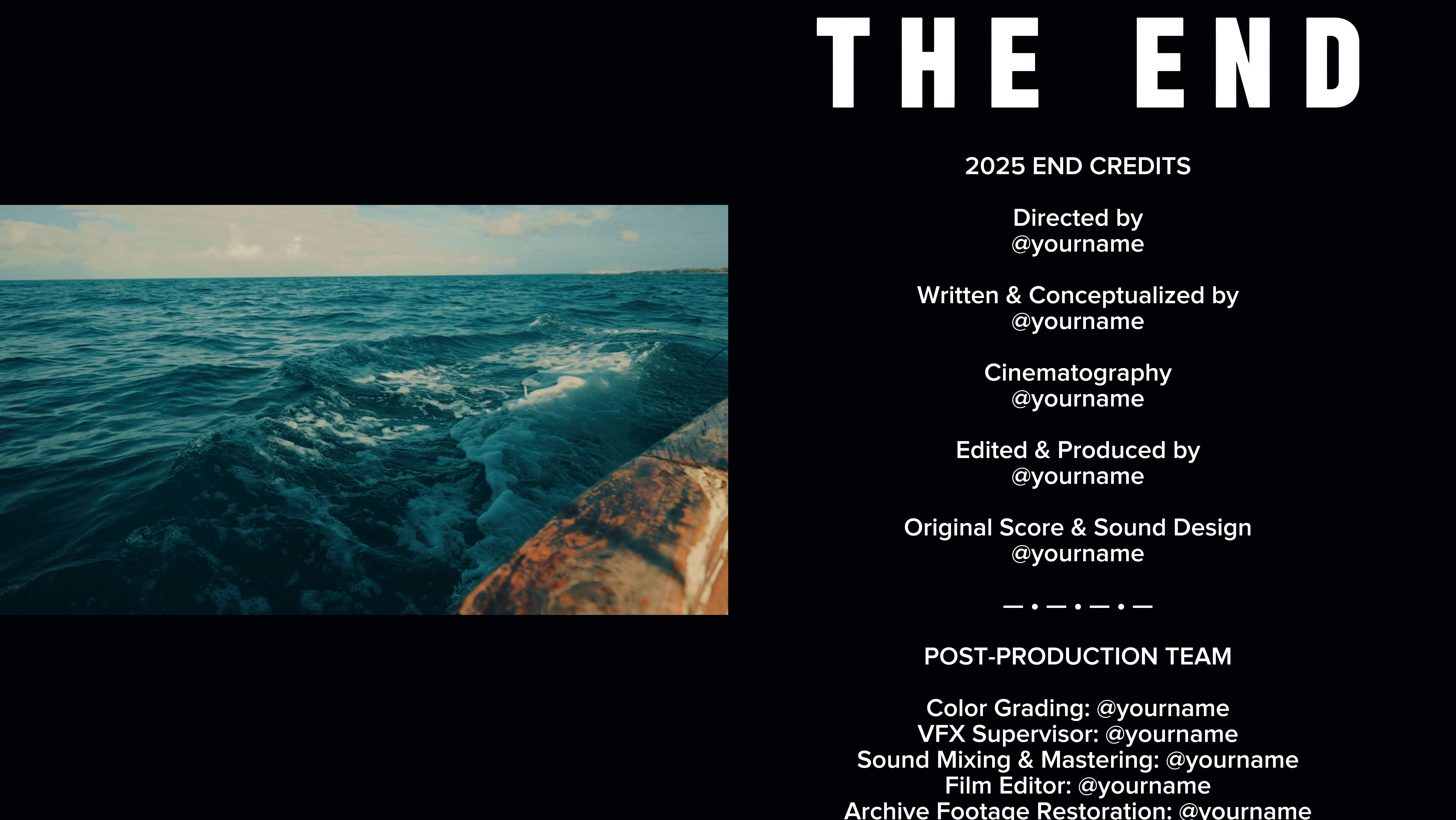 2025 THE END CREDITS