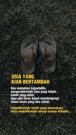 Usia tak lagi muda
