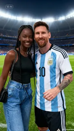 HUG WITH MESSI