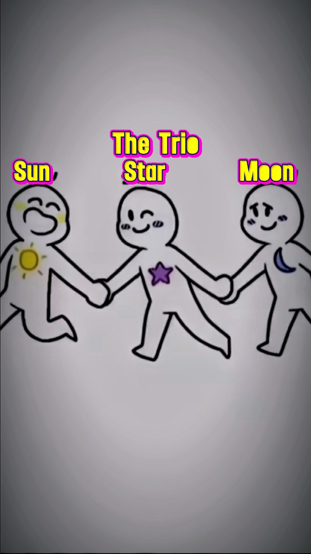 Trio-Sun Star Moon