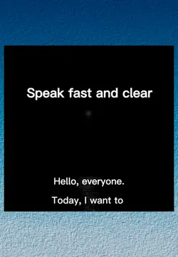 speak fast