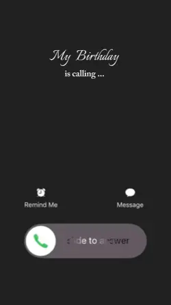 Birthday is calling 
