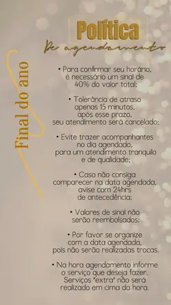 Política agendamento