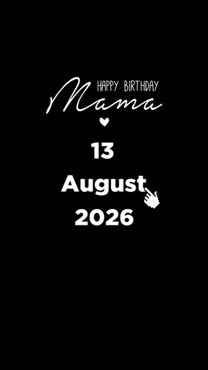 HBD MAMA 13 AGUSTUS