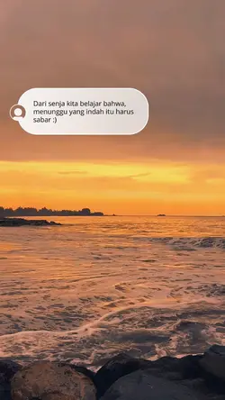 Belajar dari senja