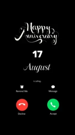 ANNIV 17 AUGUST CALL