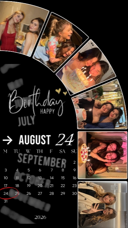 Feliz aniversário agosto