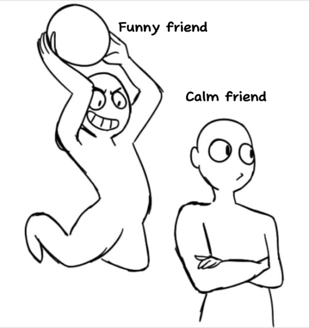 Funny and calm