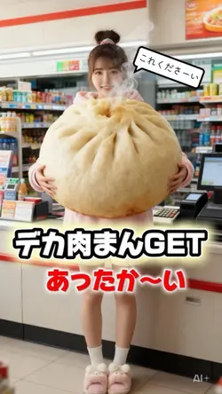 デカ肉まんGET！どのコンビニにあるかな