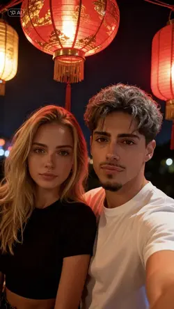 Trend couple collage