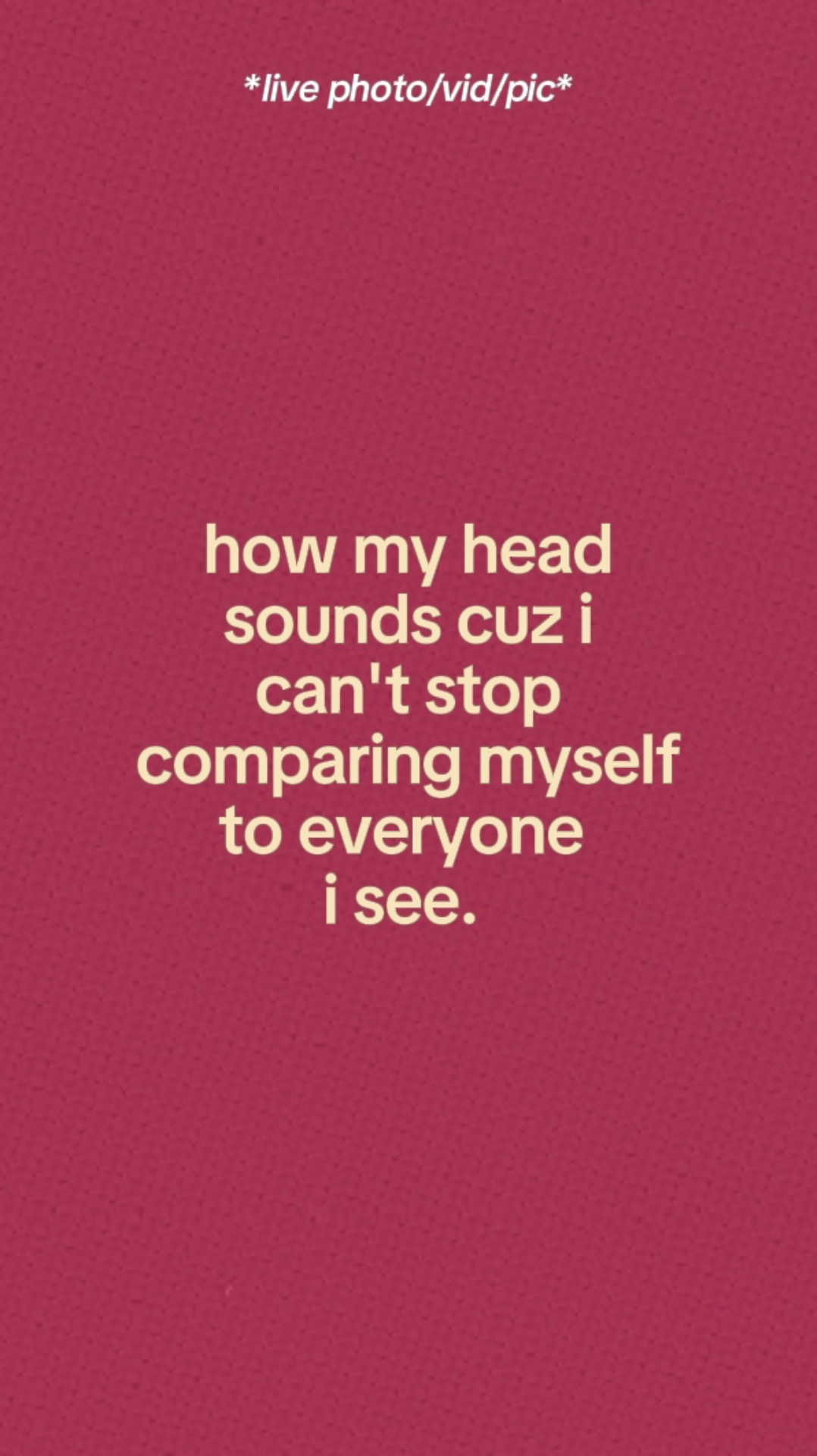 Comparing. 