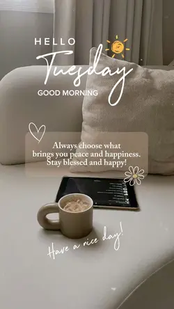 Hello Tuesday 🤍