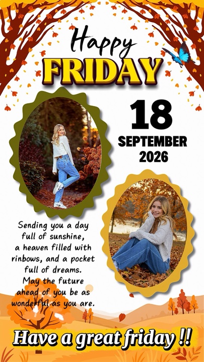 Friday 18 Sept 2026