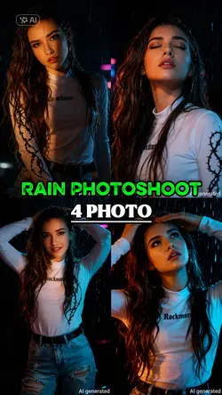 Rain photoshoot