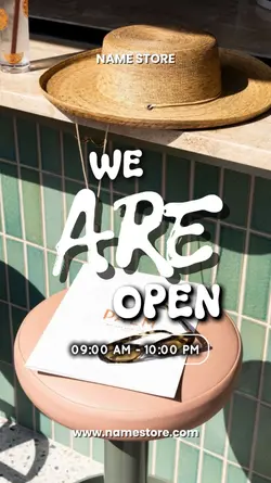 WE ARE OPEN