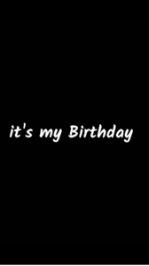 É meu aniversário