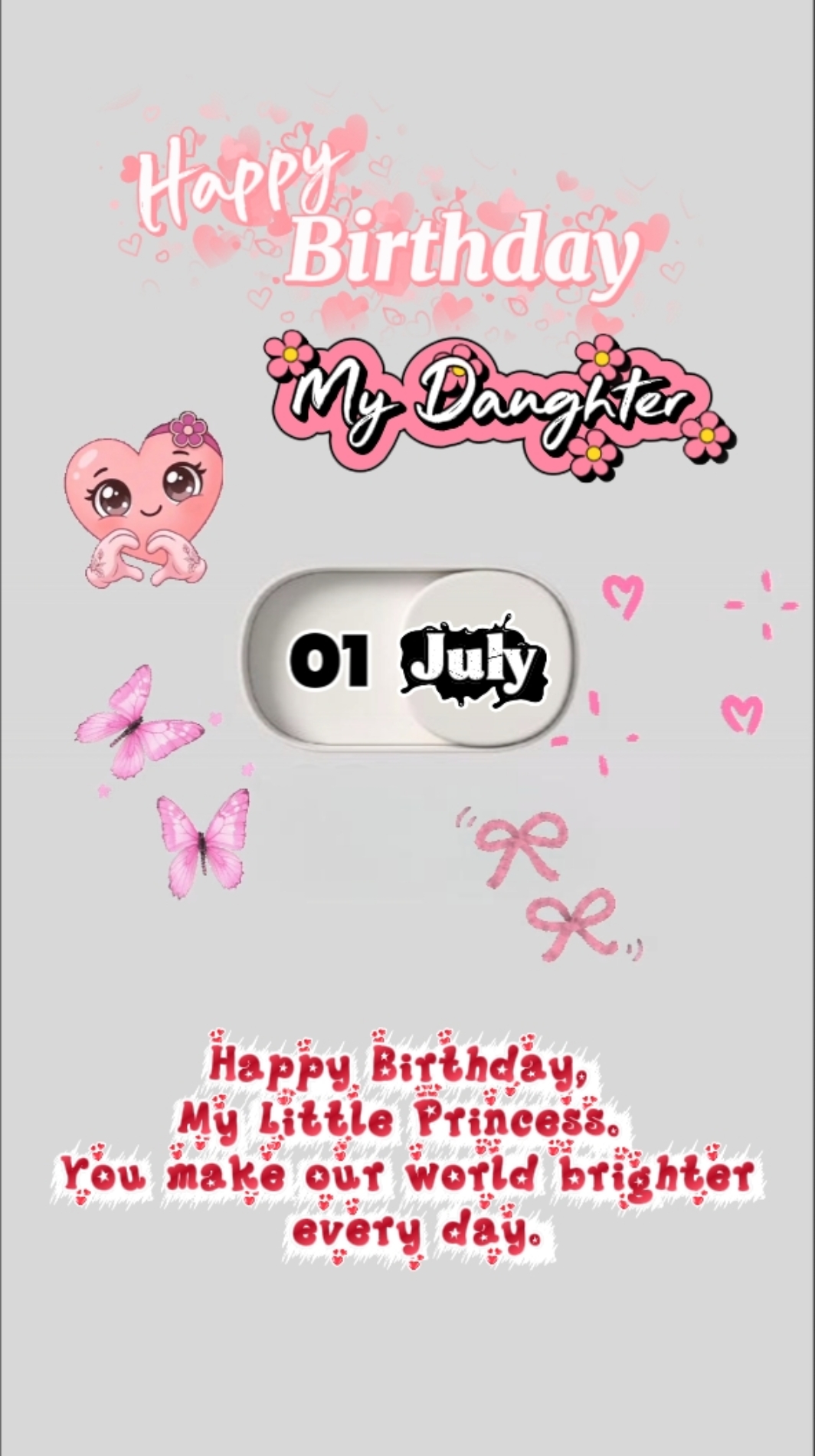 Aniversário minha filha