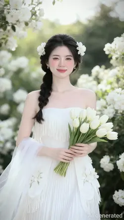 white dress bride al