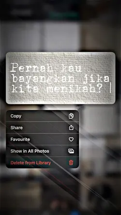 pernah kau bayangkan