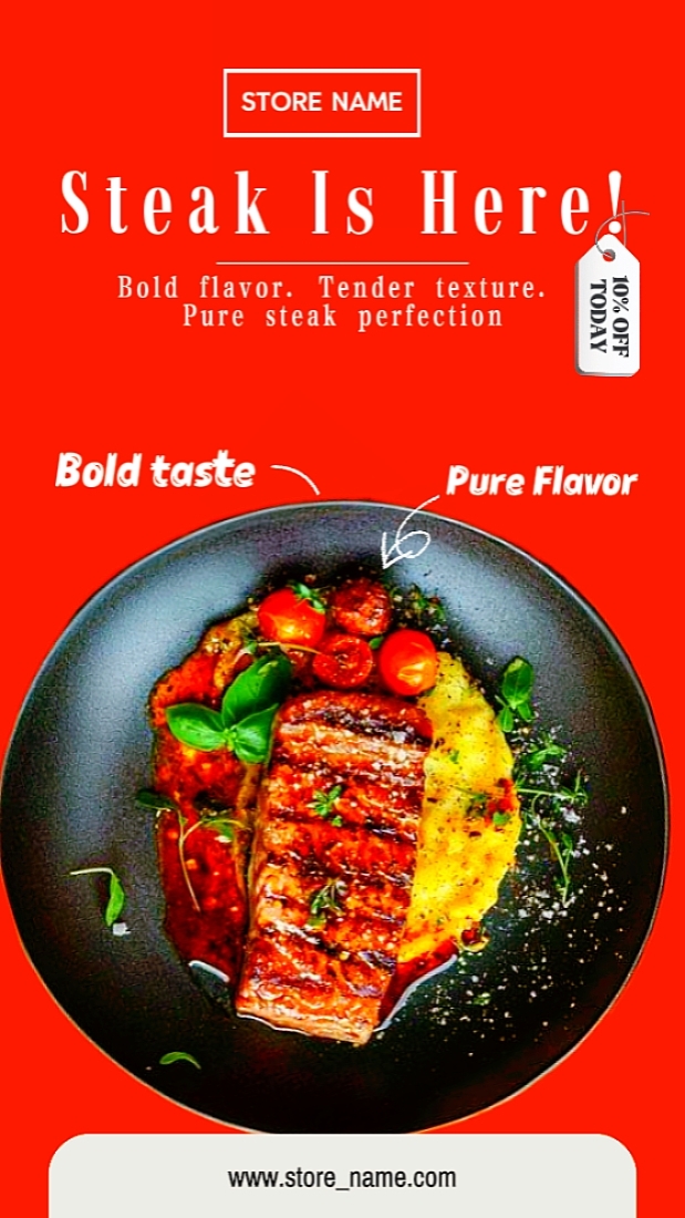 O bife está aqui!