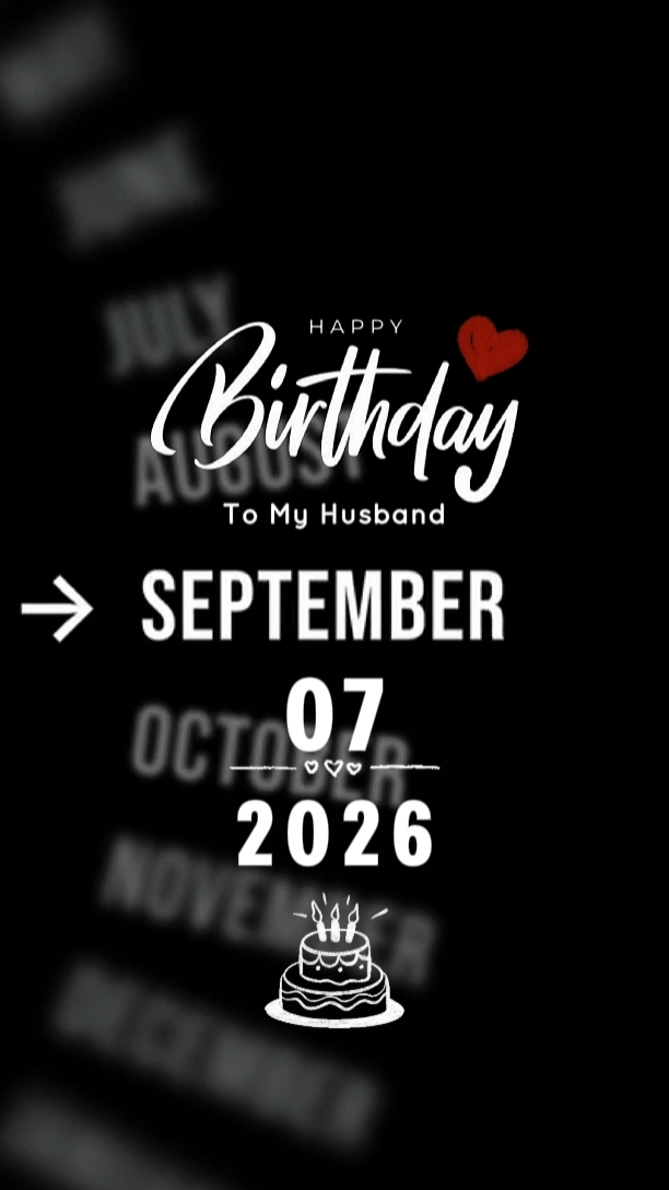 HBD HUSBAND 07 SEPTE