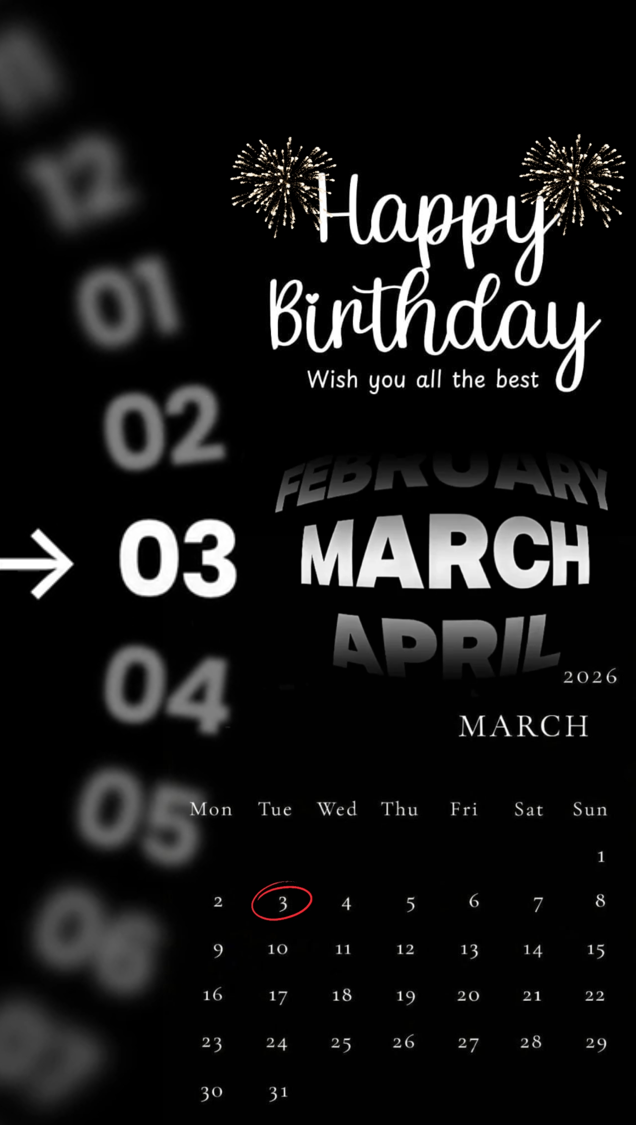 03 DE MARZO CUMPLEAÑOS