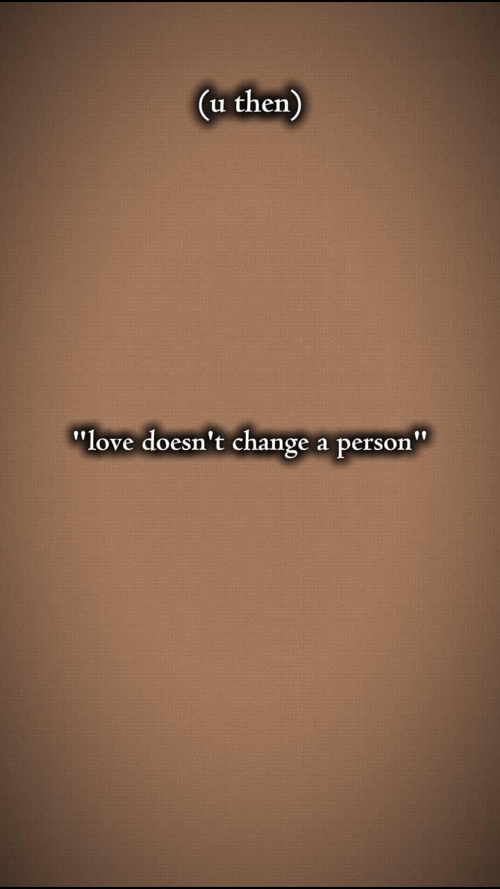 L'amour ne change pas