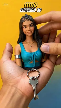 Efeito Chaveiro 3D