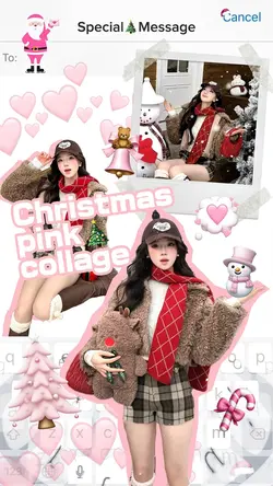 ピンク🎄コラージュ