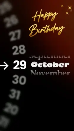 HBD 29 OCTOBER