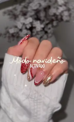 Uñas navideñas