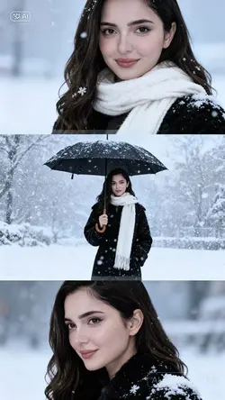 Winter photo set AI