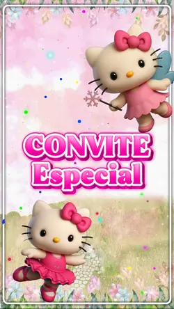 Convite Hello Kitty