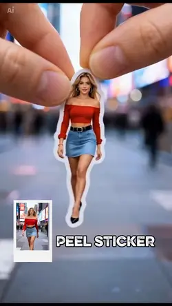 Peel sticker