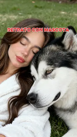 Retrato con mascota