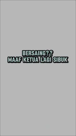 ketua lagi sibuk