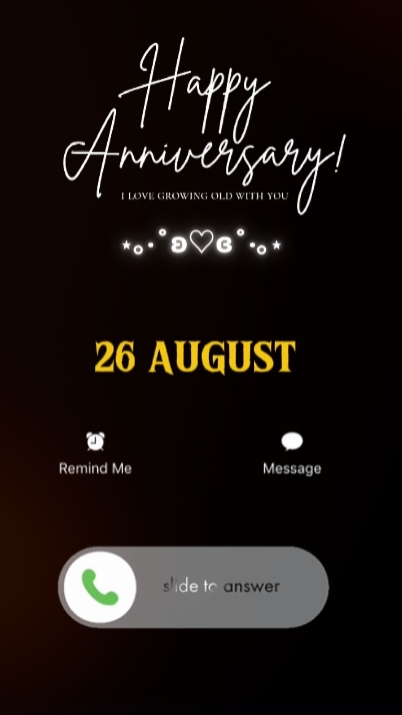 ANNIV CALL 26 AUGUST