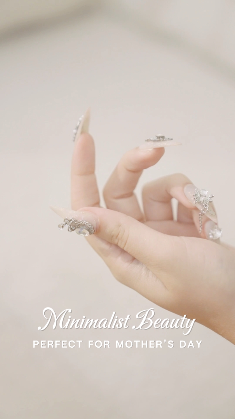 Mother's Day Aesthetic Style Product Display For Nails